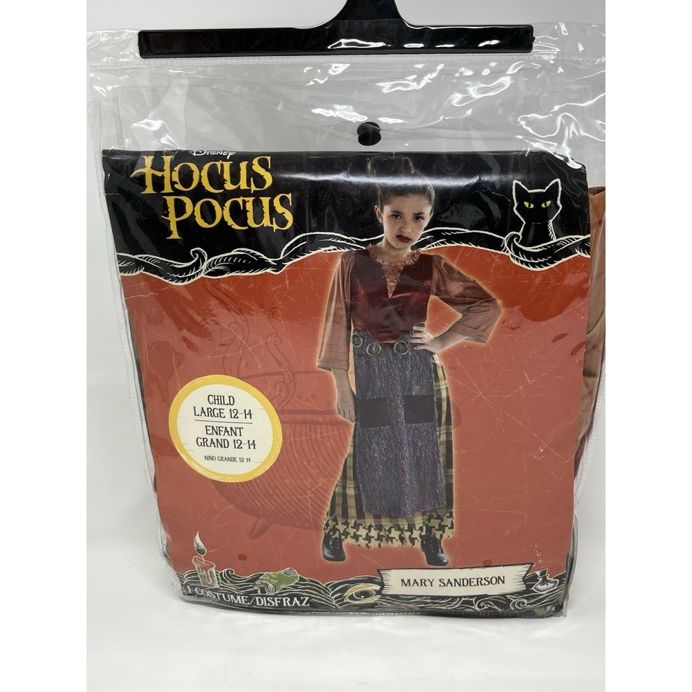 NEW‎ Disney Hocus Pocus MARY SANDERSON Children Large 12 - 14 Girl Costume